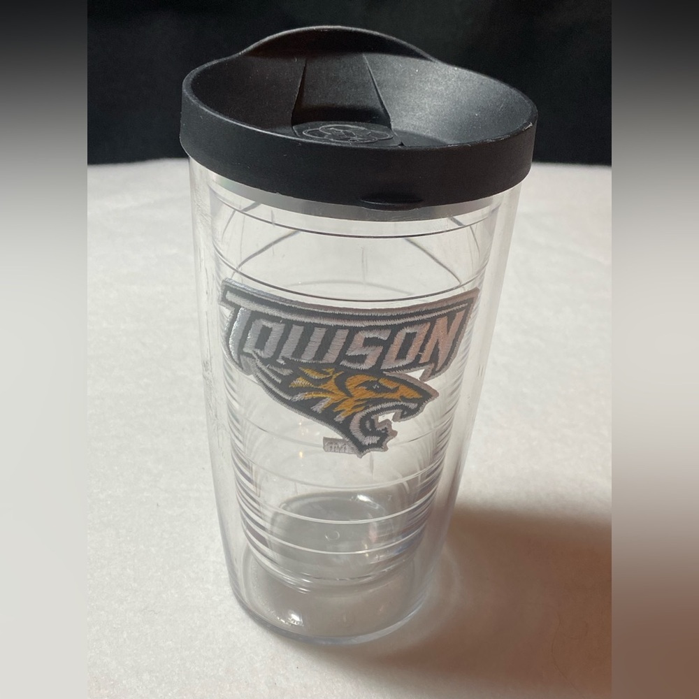 Towson University Tervis Tumbler 16oz Logo Doc The Tiger Mascot Cup Mug‎ College